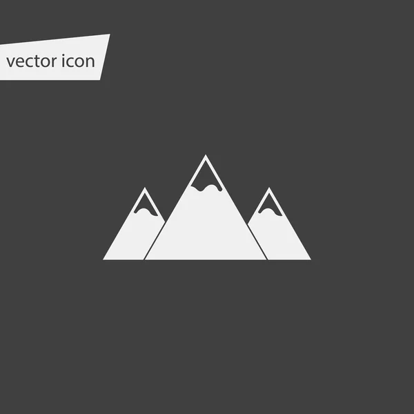 Icono vectorial de montañas — Vector de stock