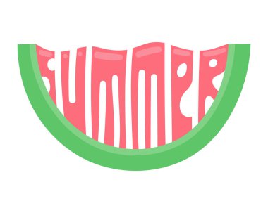 Bir dilim karpuz içinde 