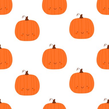 Şirin balkabaklarıyla vektörsüz desen