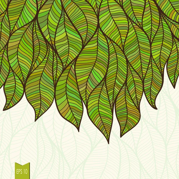 soyut yaprakları ile vektör arka plan.