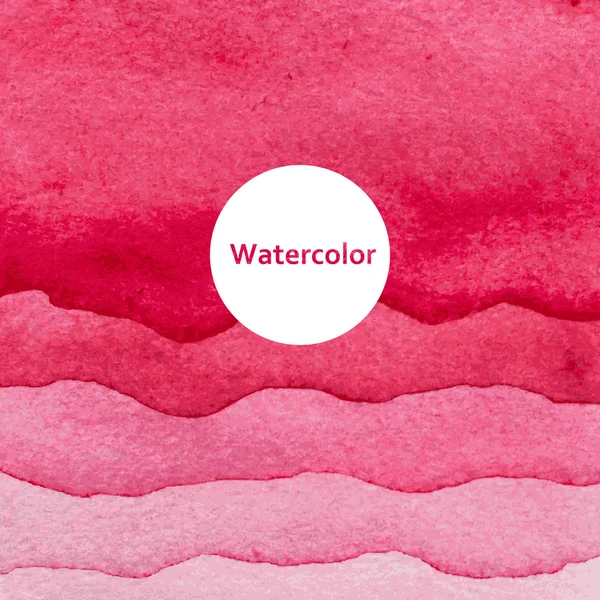 Vector watercolor red background — Stock Vector