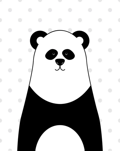 sevimli çizgi panda üzerinde beyaz bir arka plan tasarımı için