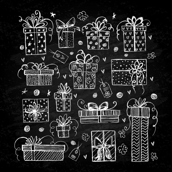 hediye kutuları kümesi