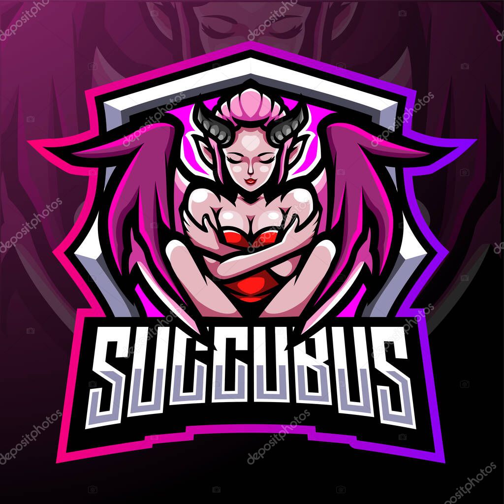 Succubus mascot. esport logo design