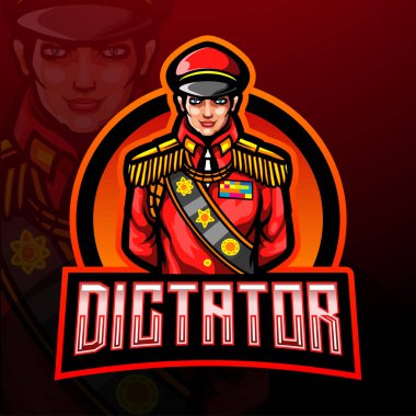 Diktatör Esport maskot logosu tasarımı