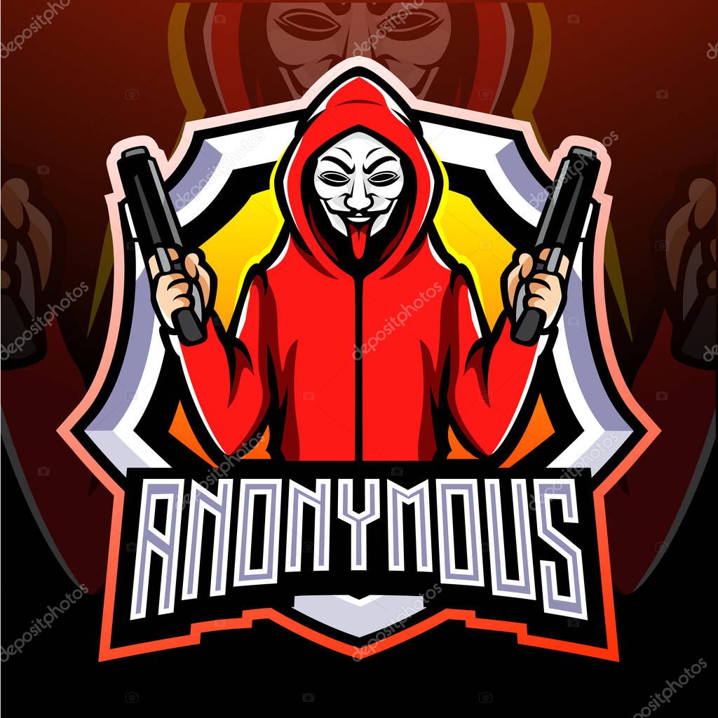 Gangster esport logo mascot design