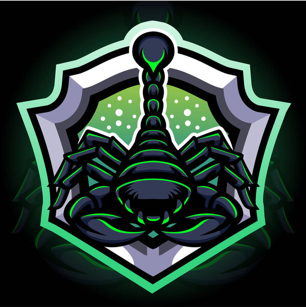 Scorpion mascot. esport logo design