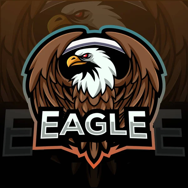 Kartal maskotu esport logosu tasarımı