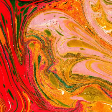 Soyut boya arka plandan damlıyor. Yakın plan fotoğraf. Renkli soyut resim arkaplanı. Yüksek desenli yağlı boya. Yüksek kalite parçalar. Parlak sulu renkler.