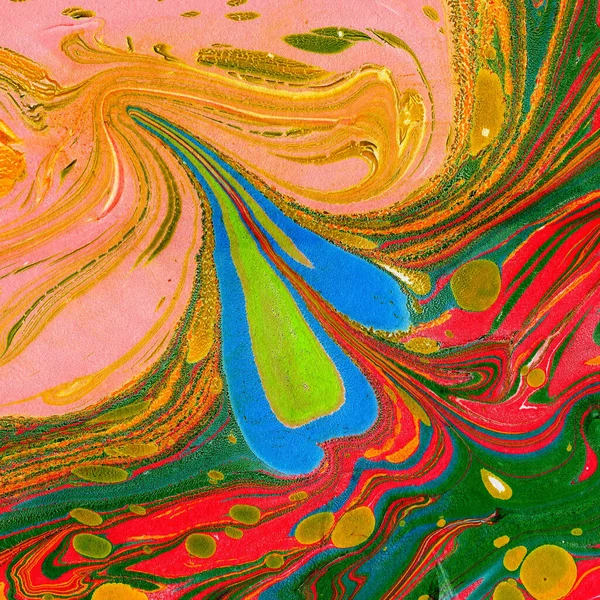 Многоцветная Фактура Mix Liquid Art Фон Абстрактным Эффектом Смешивания Красок — стоковое фото