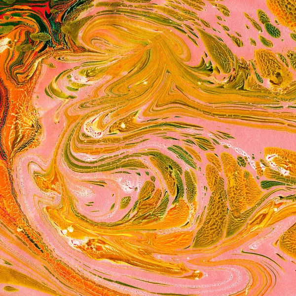 Абстрактный Мраморный Многоцветный Фон Эффект Природного Камня Акриловая Краска Течет — стоковое фото