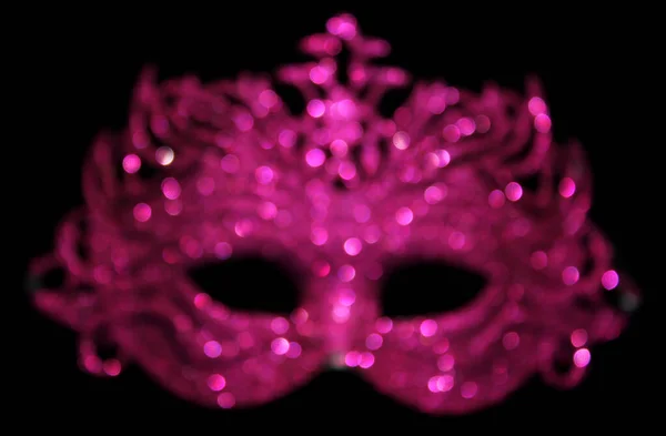 Blurred Pink Carnival Mask Bokeh — Stock Photo, Image