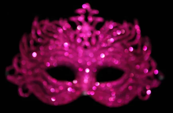 Blurred Pink Carnival Mask Bokeh — Stock Photo, Image