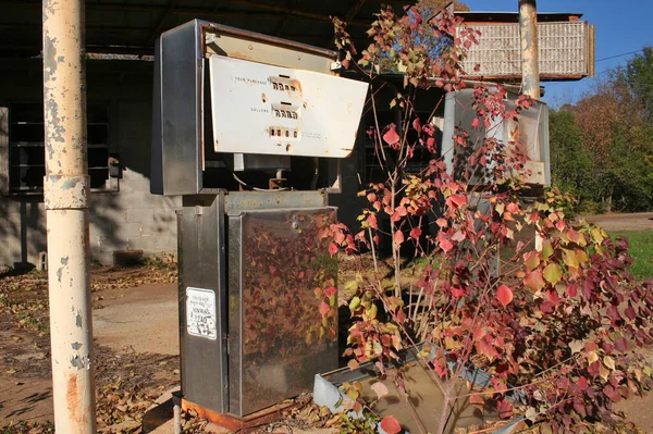 Gasolinera Abandonada Rural Del Este Texas — Foto de Stock