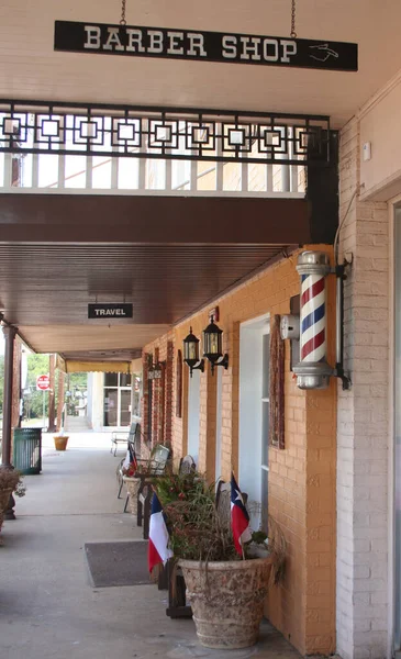 Barber Shop Πινακίδες Μικρή Πόλη — Φωτογραφία Αρχείου
