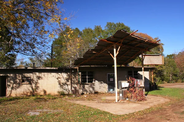 Abandoned Gas Station Rural East Texas — Stock Photo, Image