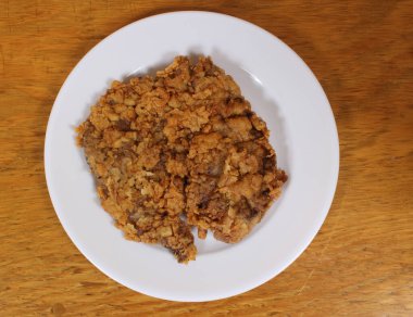 Chicken Fried Steak on White Plate