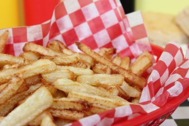 French Fried Potatoes in Retro Cafe