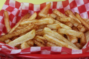 French Fried Potatoes in Retro Cafe