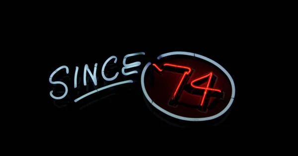 Neon Sign Restaurant Sign — Stock Photo, Image