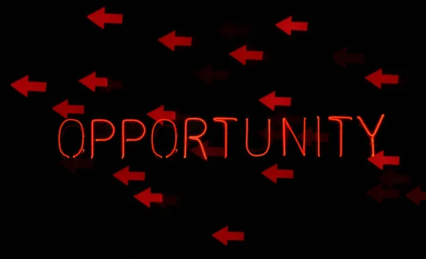 Opportunity You Concept Neon Sign — Stock Photo, Image