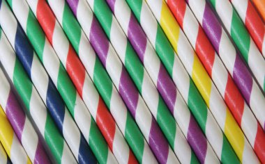 Renkli Çizgili Kağıt Kamış Arkaplanı