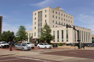 Tyler, TX - 6 Mayıs 2019: Smith County Adliyesi Tyler, Teksas şehir merkezinde
