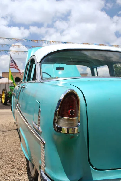 Jacksonville Teksas Haziran Antika Araba Traktör Domates Bowl Yakınlarında Sergileniyor — Stok fotoğraf