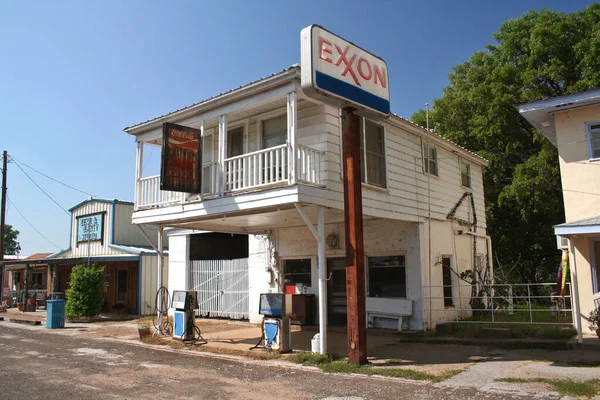 Edom Texas Station Service Abandonnée Edom Texas Une Petite Ville — Photo