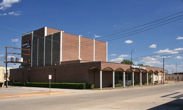 Jacksonville Texas Capital One Bank Budynek Położony Centrum Jacksonville Budynek — Zdjęcie stockowe