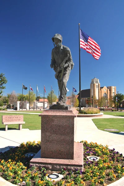 Sulphur Springs Texas Memorial Guerra Corea Situado Las Afueras Del — Foto de Stock