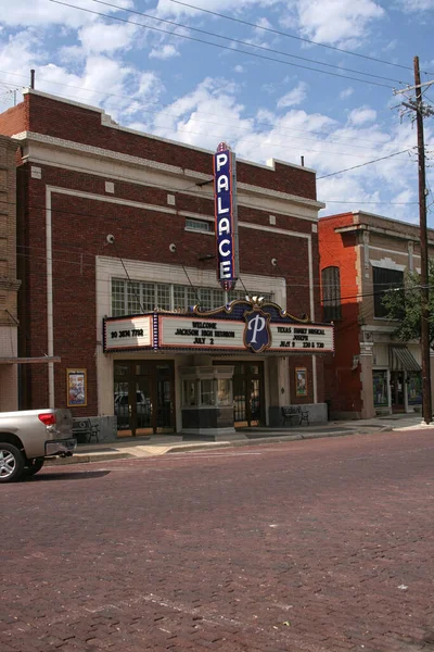 Corsicana Historic Palace Theater Located Downtown Corsicana — Stock Photo, Image
