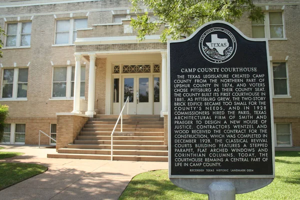 Pittsburg Camp County Courthouse Localizado Pittsburg — Fotografia de Stock