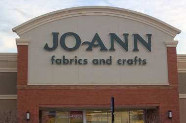 Tyler, TX - 15 Şubat 2019: Joann Kumaş ve El Sanatları Tyler 'daki Cumberland Alışveriş Köyü, TX