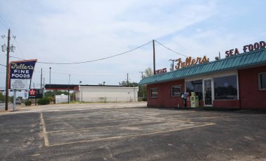 Tyler, TX: Terk Edilmiş Restoran Fuller 's Fine Foods Tyler, TX' de eski bir yerel restoran