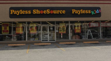 Tyler, TX - 6 Mart 2019: 5. Cadde 'deki Maaşsız Ayakkabı Kaynağı