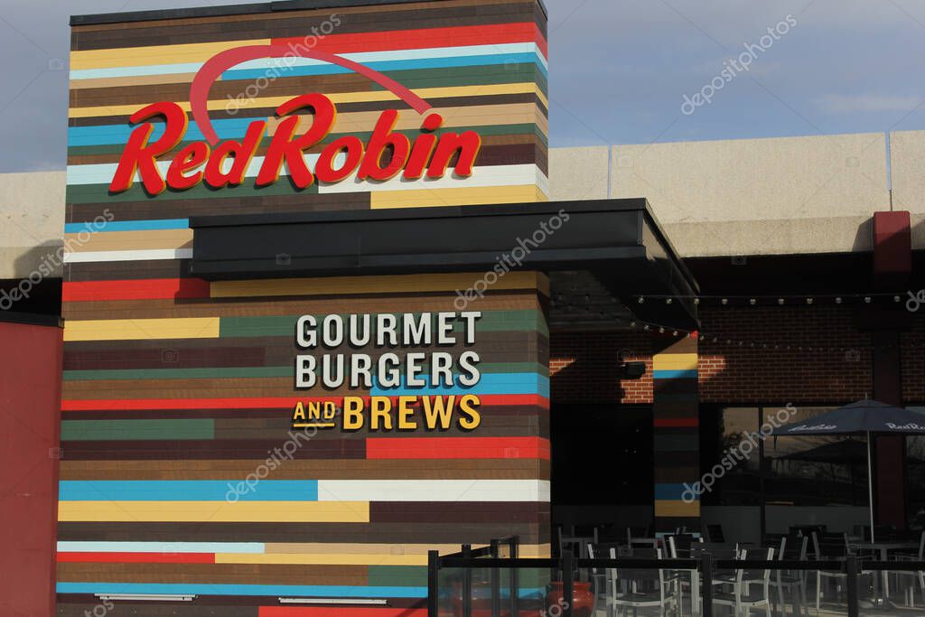 Wichita Falls, TX - February 8, 2019: Red Robin Restaurant located in the Sikes Senter Mall