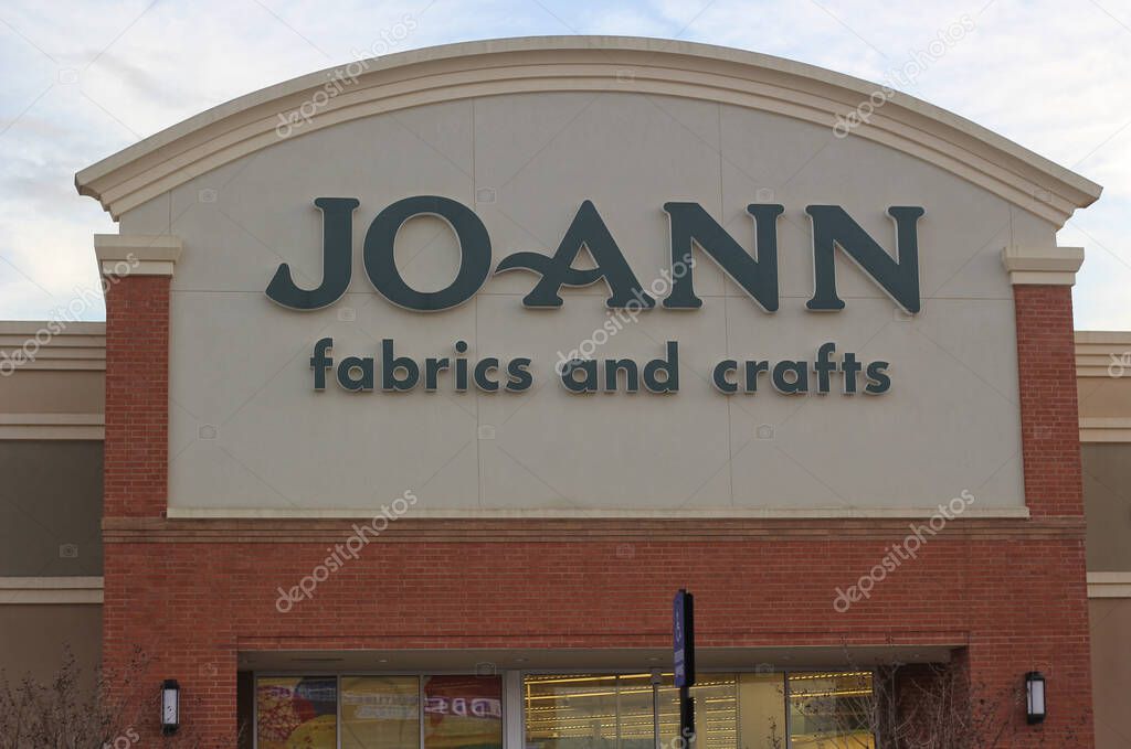 Tyler, TX - February 15, 2019: Joann Fabrics and Crafts located in the Cumberland Shopping Village in Tyler, TX