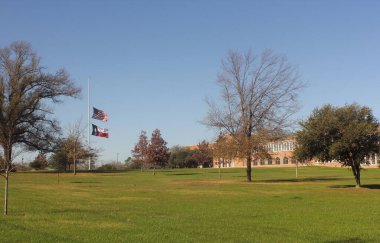 Tyler Yüksekokulu Kampüsü 'nde. Tyler Teksas' ta.
