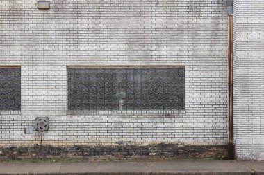 Tarihi Bina 'nın Tuğla Duvarı Kırsal Doğu TX