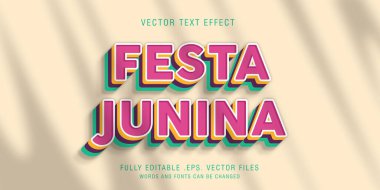 Festa Junina text style effect