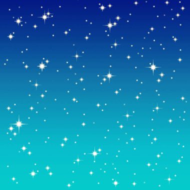 Renkli gökyüzü arkaplanındaki soyut yıldız ışığı