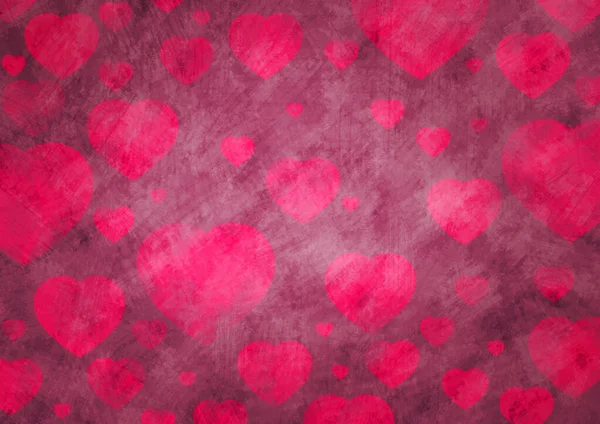 Liebesherz Auf Grunge Hintergrund Valentinstag Hintergrund Stockbild