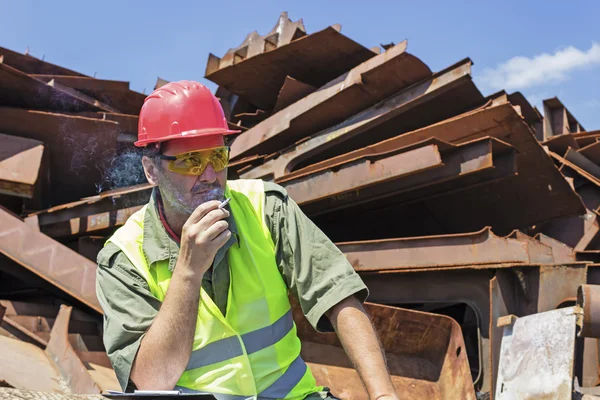 Supervisore in pausa — Foto Stock