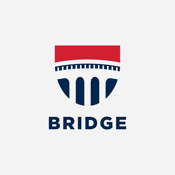 Bridge Symbol Design Inspiration Vector — стоковый вектор