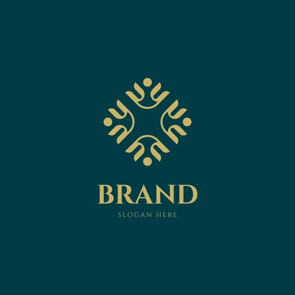 Elegante Ornament Logo Design Vorlage — Stockvektor