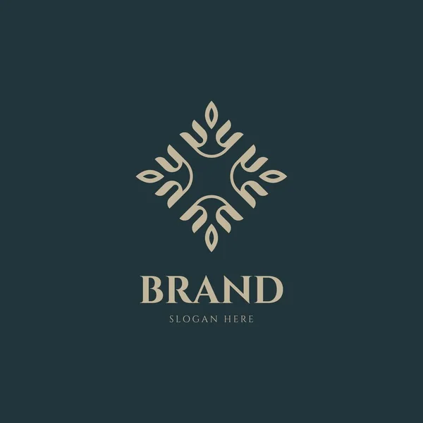 Elegante Ornament Logo Design Vorlage — Stockvektor