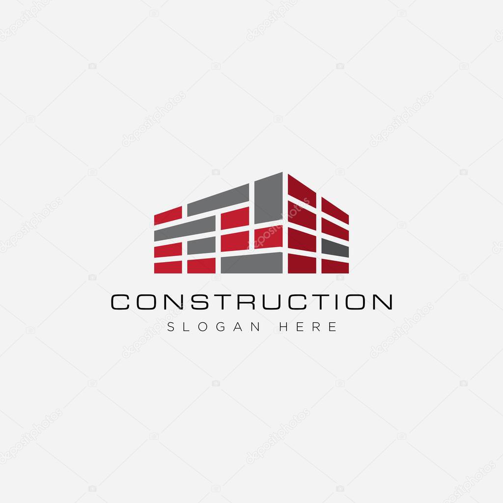 Building construction logo. modern template design. vector icon illustration