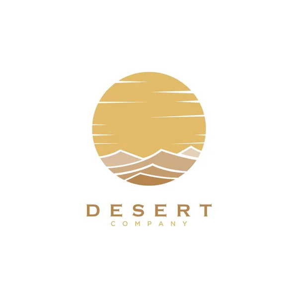 Правообладатель Иллюстрации Desert Logo Design — стоковый вектор