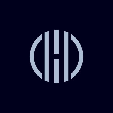 H harfi logo tasarım vektör şablonu. Yaratıcı harf H esin kaynağı.